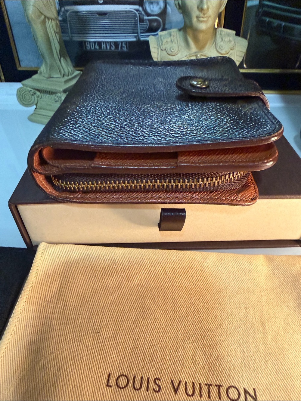 Louis Vuitton Brown Monogram wallet with free chain,insert,dust bag,box,COA - Picture 11 of 16